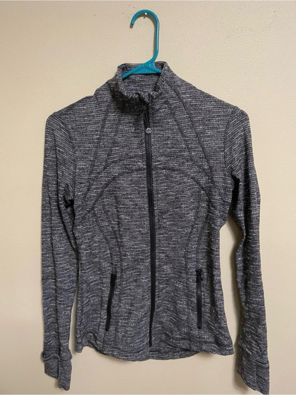 lululemon athletica Women's Heathered Charcoal Zip-Up Jacket